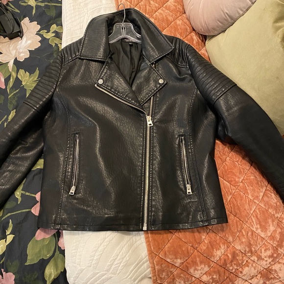 Topshop Jackets & Blazers - Top shop leather moto jacket